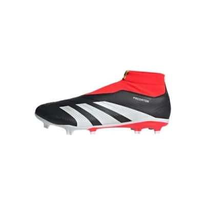 Afbeelding van adidas Performance Predator League Laceless FG Voetbalschoenen met kunststof noppen, Heren, Maat: 44 2/3, Core black/footwear white/solar red