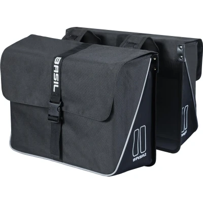 Afbeelding van Basil Forte Dubbele Fietstas 35L Zwart