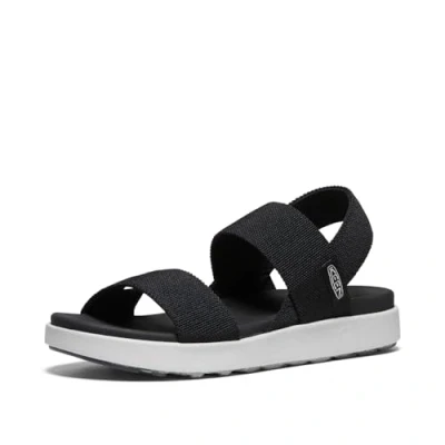 Afbeelding van Keen Elle Backstrap Dames Sandalen Black Zwart Gerecyclede PET flessen Maat 40.5 K1022620