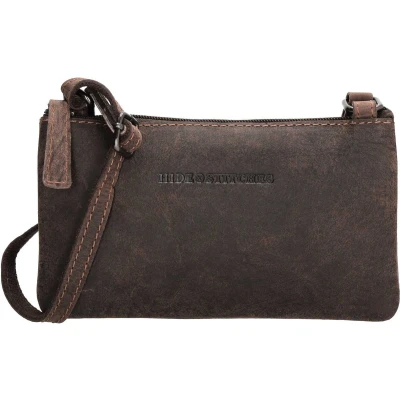 Afbeelding van Hide &amp; Stitches Idaho Voyage Schoudertas donkerbruin Damestas