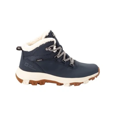 Afbeelding van Jack Wolfskin Everquest Texapore MID Snowboots Dark blue/offwhite, Dames, Maat: 38, blue/off white Leer en textiel