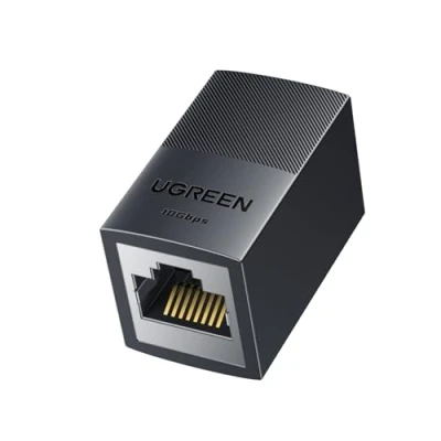 Afbeelding van UGREEN Ethernet koppeling, 10 Gbit/s, ondersteunt POE Cat 8, verlengkabel RJ45, aansluiting op bus, LAN aansluiting, netwerkadapter, compatibel met 8/7/6/5/5e kabel, 1 stuk