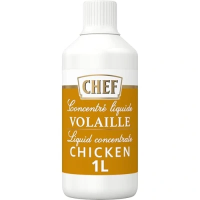 Image de Nestlé Professionnal CHEF Concentré Liquide Volaille Aides Culinaires, Bouillons et Assaisonnements Bouteille de 1L
