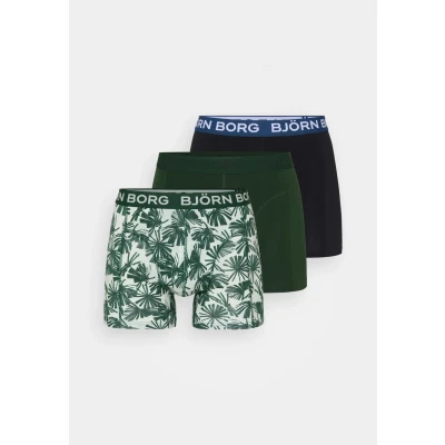 Afbeelding van Björn Borg 3 PACK Onderbroeken, Heren, Maat: Small, Dark green/black