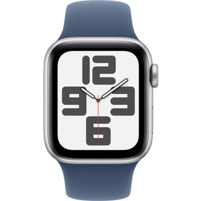 Afbeelding van Apple Watch Se GPs + Cellular 40mm Silver Aluminium Case Denim Sport Band M/l