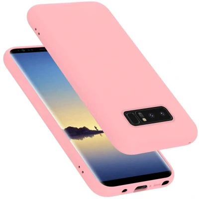 Afbeelding van Cadorabo Hoesje geschikt voor Samsung Galaxy NOTE 8 in LIQUID ROZE Beschermhoes gemaakt van flexibel TPU silicone Case Cover