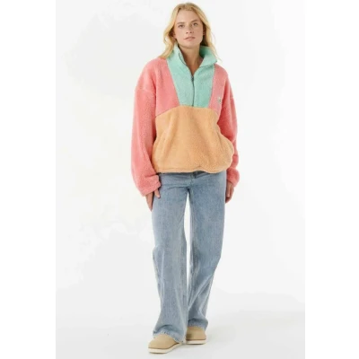 Afbeelding van Rip Curl Block Party Polar Fleece trui, Dames, Maat: XS, Pink