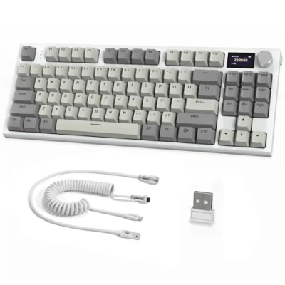 Afbeelding van ATTACK SHARK RGB K86 Gaming Toetsenbord Grijs