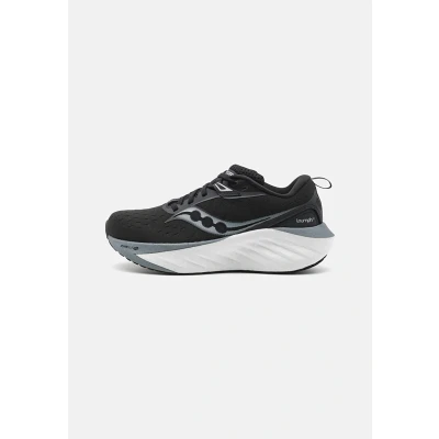 Afbeelding van Saucony Triumph 22 Hardloopschoenen voor op de weg, Dames, Maat: 37.5, Black/white Textiel/ synthetisch