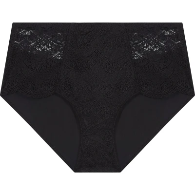 Afbeelding van Simone Pérèle dames Karma high waisted slip met kant in de kleur Zwart, maat: 44