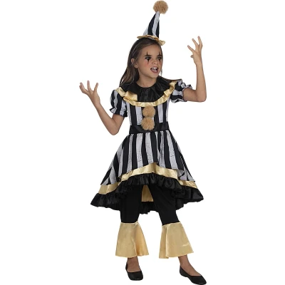 Afbeelding van FUNIDELIA Enge Clown Kostuum Deluxe voor Meisjes 122 134 cm