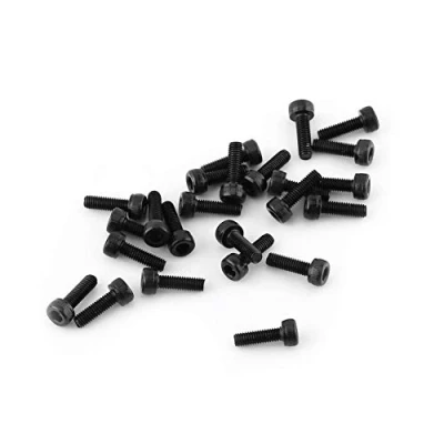 Afbeelding van M3 Zwarte Holle Zes Cilinderkop Boutenset, Kwaliteit 12,9 Gelegeerd Koolstofstaal Bevestiging, Reparatie Tool Accessoire, 4 50 mm (M3 x 10 mm, 24 stuks/verpakking)