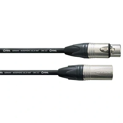 Image de Cordial CPM3FM Câble microphone standard XLR mâle femelle 3 m série Peak