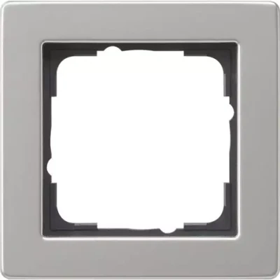 Afbeelding van GIRA E2 Afdekraam 1 voudig Edelstaal 021133