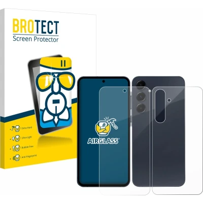 Afbeelding van BROTECT Screenprotector voor Samsung Galaxy A55 5G (Voor+Achter) Folie Beschermfolie Beschermglas transparant