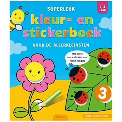 Afbeelding van Kleur en stickerboek Deltas Superleuk 2 4 jaar