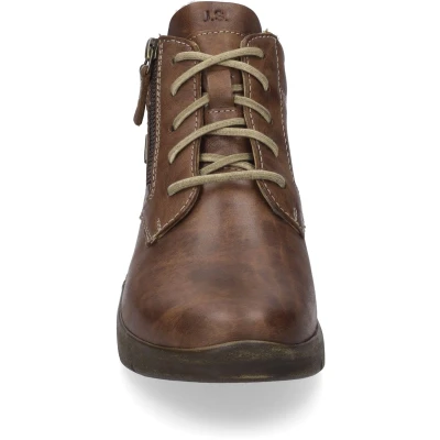 Afbeelding van Josef Seibel Cognac Korte laarzen, Dames, Maat: 37, Leer