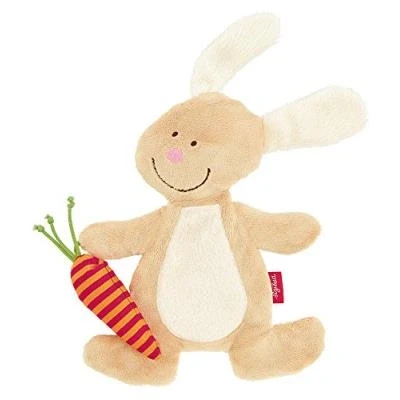 Image de Sigikid 40675, fille et garçon, doudou hochet lapin, écru/beige