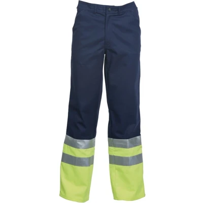 Afbeelding van HaVeP Werkbroek High Visibility 8397 Marine/Fluor geel Maat 46