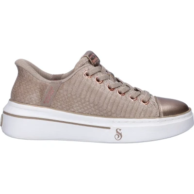Afbeelding van Skechers Sneakers laag, Dames, Maat: 40, Taupe Schoenen