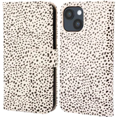 Afbeelding van imoshion Hoesje Geschikt voor iPhone 14 Design Bookcase smartphone Desert Dots