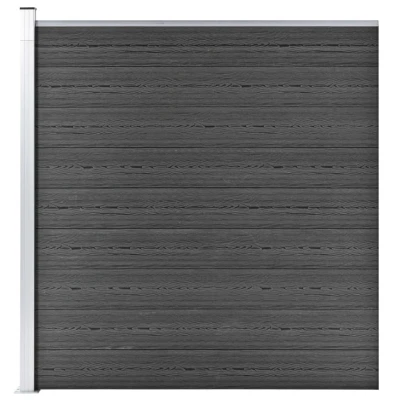 Afbeelding van Schuttingpaneel 175x186 cm HKC zwart