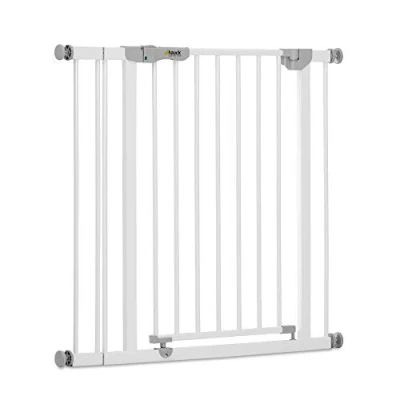 Afbeelding van Hauck Autoclose N Stop veiligheidsrooster voor kinderen, inclusief Verlenging van 9 cm, 84 tot 89 zonder boren, automatisch, metaal, wit