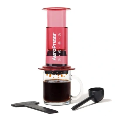 Afbeelding van AeroPress Clear Rood (Transparant)