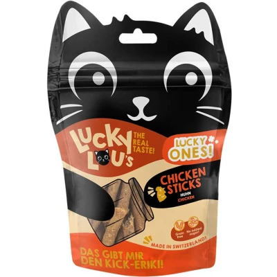 Afbeelding van 50g Lucky Lou Ones Sticks Kip Kattensnacks