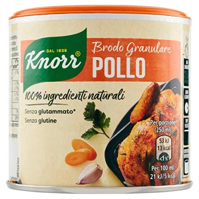 Afbeelding van Knorr Brodo Granulare Pollo 100% Ingredienti Naturali kipgranulaat 135 g smaak voor je gerechten, glutenvrij, lactosevrij, Italiaanse bouillon, natuurlijke ingrediënten