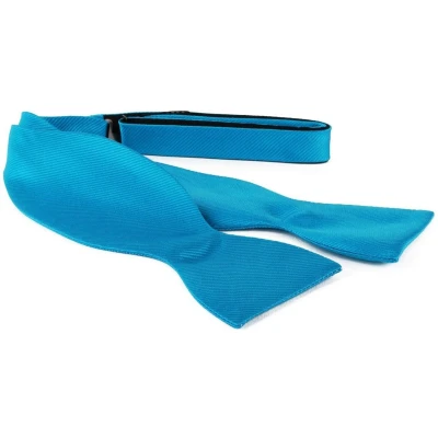 Afbeelding van Zelfstrikker Zijde Turquoise F24 Heren Suitable Herenkleding