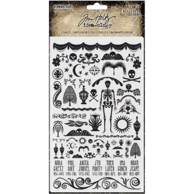 Afbeelding van Idea ology Tim Holtz Halloween Remnant Rubs (2 sheets) (TH94268)