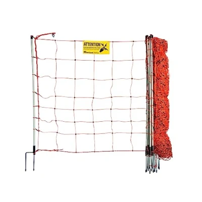 Afbeelding van horizont strongLine Elektrisch hek voor schapen, 50 m, 90 cm hoog, 14 glasvezelpalen met dubbele punt, elektriciteit, elektrische omheining geiten, lammeren,
