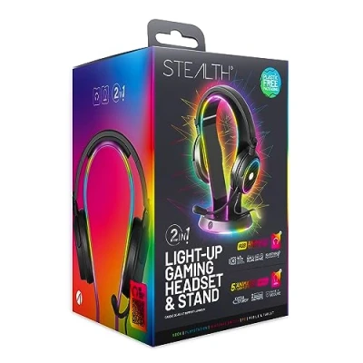 Afbeelding van Stealth Light Up Headset &amp; Stand Bundle