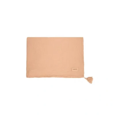 Afbeelding van Nobodinoz Deken Wieg Wabi Sabi 65x100cm Powder Pink Roze 75x100cm