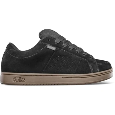 Afbeelding van Etnies Kingpin Sneakers laag, Heren, Maat: 38, Black/dark grey Leer en textiel