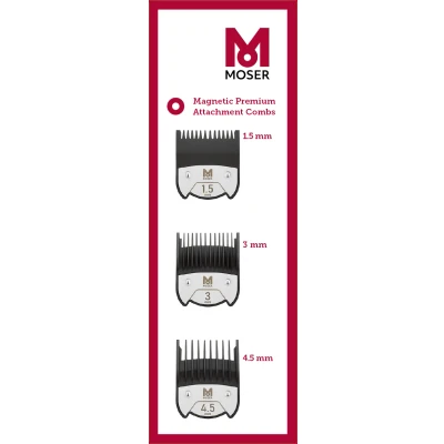 Afbeelding van Moser Magnetische Opzetkammenset 1,5 3 4,5 mm