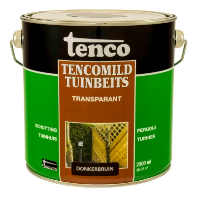 Afbeelding van Tenco Tencomild Transparant Donkerbruin Tuinbeits 2,5 Liter
