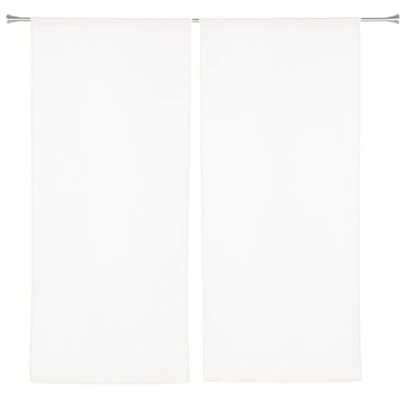 Afbeelding van Etaine gordijn, effen kleur, 60 x 140 cm, wit, 10, afmetingen: 2 stuks