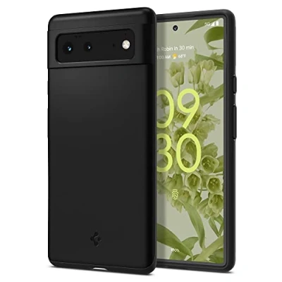 Afbeelding van Spigen Thin Fit geschikt voor Google Pixel 6 Hoesje Back Cover Zwart