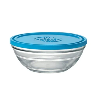 Afbeelding van Hermetische Lunchtrommel Duralex Bol Red Freshbox Blauw (ø 20 x 8,2 cm) (1,6 L)