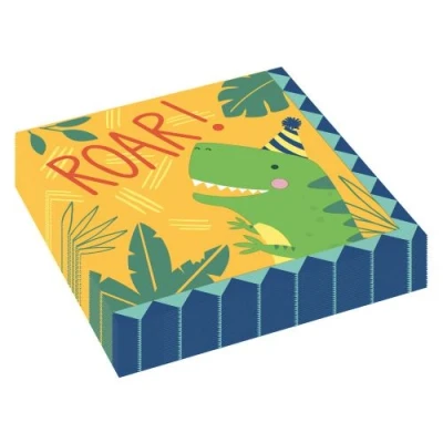 Image de NAPKIN DINO MITE 16 pièces