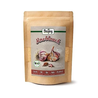 Afbeelding van Biojoy Biologische knoflookgranulaat (500 g), gedroogde knoflookkorrels (Allium sativum)