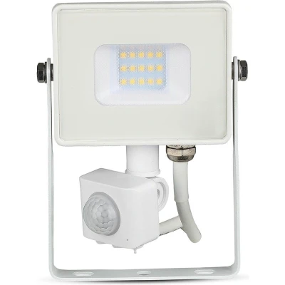 Afbeelding van V tac VT 10 S W LED schijnwerper met sensor 800 Lm 4000K Wit