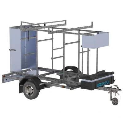 Afbeelding van 96001 Afgesloten steigeraanhanger 250