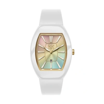 Afbeelding van ICE Watch boliday Dome White sunset rainbow 024035 Horloge Siliconen Wit Ø 40 mm