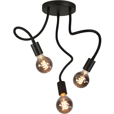 Afbeelding van Highlight Plafondlamp Flex Zwart Mat 50cm 3 Lichts