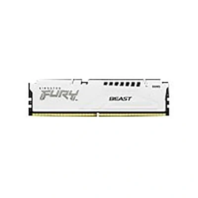 Afbeelding van Kingston Fury Beast White Geheugen DDR5 32 GB: 2 x 16 GB 288 PIN 5200 MHz / PC5 41600 CL36 1.25V AMD EXPO Intel XMP 3.0 Non ECC wit