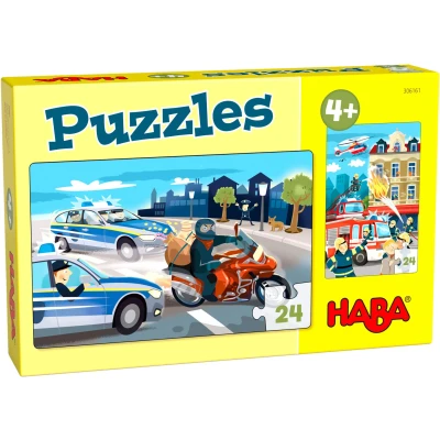 Afbeelding van Haba Legpuzzel Puzzels In Actie Junior Karton 2 X 24 Stukjes