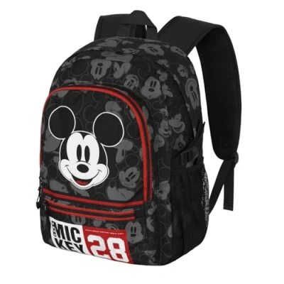 Afbeelding van Disney FAN Fight Backpack 2.2 rugzak Uniseks (1 stuk), Mickey Mouse zwart, Eén maat,